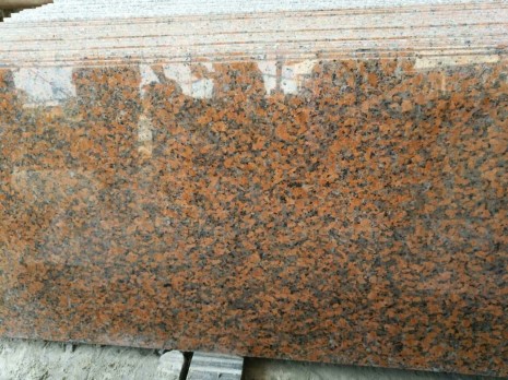polished Maple red granite countertops